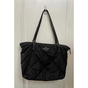 Kate Spade Watson Lane black quilted Maya tote bag